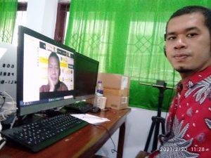 Mr Jun Webinar Dampingi Wakil Rektor UNISMUH Makassar