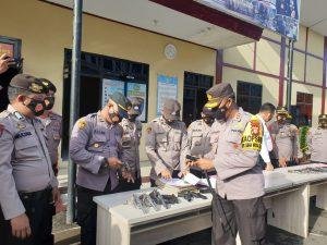 Antisipasi Penyalahgunaan Senpi, Kapolres Gowa Lakukan Pemeriksaan