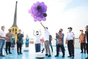 April 2021, Bupati Barru Resmikan KM. Dharma Kencana Jalur Perintis Barru-Paciran