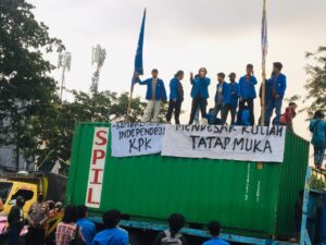 Aksi Unras, Aliansi Unismuh Satu Menduga Covid-19 Dijadikan Lahan Bisnis