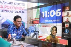 Secara Virtual, Bupati Barru Sampaikan Materi Inovasi Wisata Posyandu