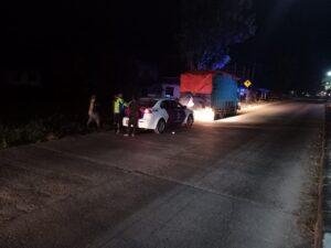 Cegah Lakalantas, Satlantas Polres Barru Gencar Patroli Blue Light