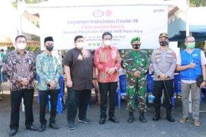 Semen Bosowa Bekerjasama Kodim 1405/Parepare, Buka Layanan Vaksin di Barru