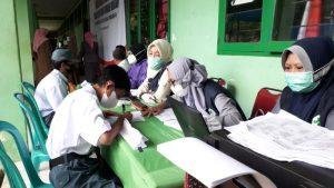 Semangat Siswa SMA NEGERI 5 BARRU dalam Mengikuti Proses Vaksinasi