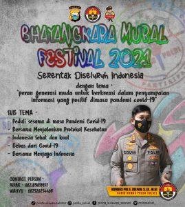 Lomba Bhayangkara Mural Festival 2021, Tingkat Polda Sulsel Berhadiah Jutaan Rupiah