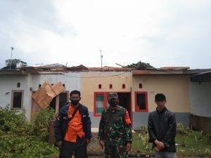 Angin Puting Beliung Mengamuk di BTN Coppo 2 Barru, 2 Rumah Warga Rusak