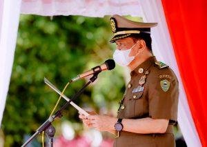 Bupati Barru Memimpin Upacara Hari Kesadaran Nasional Dirangkaikan Hut-72 Satpol PP dan Pemadam Kebakaran Ke-103