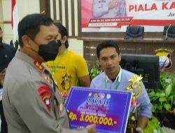 Salut, Utusan Polres Barru Raih Juara 2 Lomba Domino Piala Kapolda Sulsel