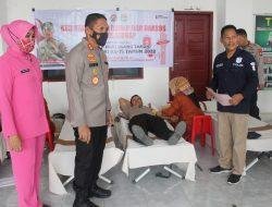 Hari Humas Polri ke-71, Kapolres Sidrap Pantau Donor Darah