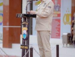 H-1 Jelang Pilkades 2022, Bupati Suardi Saleh Pimpin Apel Gelar Pasukan di Mako Polres Barru