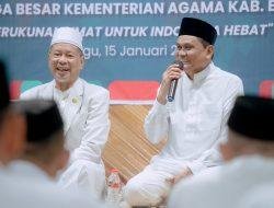 Keceriaan Bupati Barru Terlihat Saat Menghadiri Dzikir dan Doa Bersama HAB ke-77