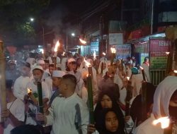 Pawai 10.000 Obor Sambut Bulan Ramadan Di Kota Makassar 