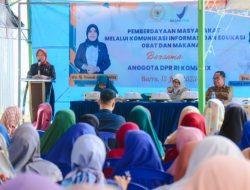 Hasnah Syam bersama BPOM Melaksanakan Sosialisasi Obat dan Makanan di Desa Bojo