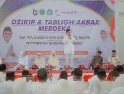 Zikir dan Tablik Akbar Merdeka, Tim Penggerak PKK dan Pemkab Barru Hadirkan Ustad Haley