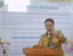 Bupati Suardi Saleh Membuka Secara Resmi Rembuk Stunting tingkat Kabupaten Barru di Hotel Youtefa