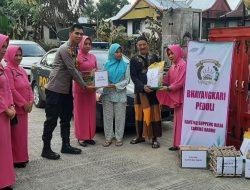 Peduli, Kapolsek Soppeng Riaja Salurkan Bantuan Kepada Korban Kebakaran di Ajakkang 