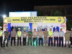 Malam Natal, AKBP Dodik Pantau Pos Pengamanan Nataru 2024