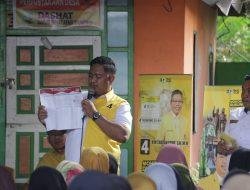 MHG Sampaikan Program Unggulan Prabowo Gibran Saat Temui Warga Kupa Barru