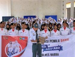 Sasar Pelajar, Kapolres Barru Deklarasi Pemilu Damai 2024