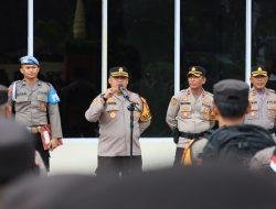 Sebanyak 217 Personel Polres Siap Mengamankan 542 TPS se-Kabupaten Barru