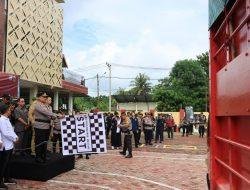Usai Apel Gelar Pasukan, Sebanyak 2.695 Kotak Suara Dikawal Ketat Petugas Polres Barru