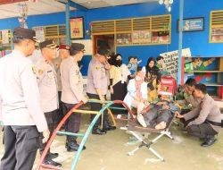 Antisipasi Petugas Pemilu Kelelahan, Polres Barru Beri Layanan Kesehatan Serta Vitamin