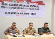 Bahas Arus Mudik Lebaran AKBP Dodik Pimpinan Rakor