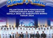 Didampingi Dokter Ulfah, Bupati Barru Kukuhkan Perpanjangan Masa Jabatan Kepala Desa