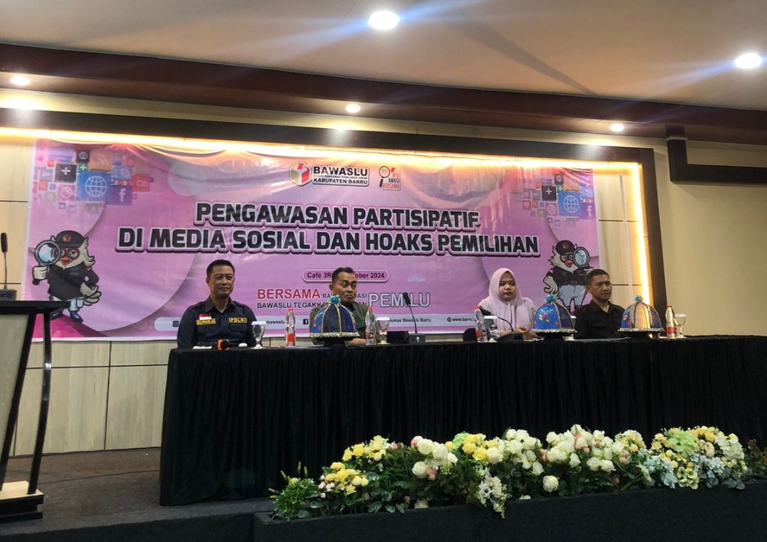 Hindari Hoaks, Bawaslu Barru Ajak Peran Media Tingkatkan Pengawasan Lewat Medsos