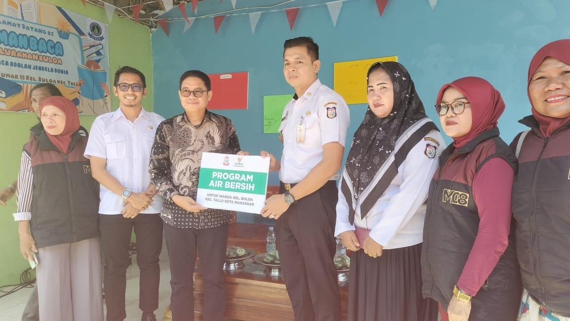 Setelah 6 Bulan Macet, Air Bor Kembali Mengalir di Kelurahan Buloa Berkat Bantuan KBM08 dan BAZNAS