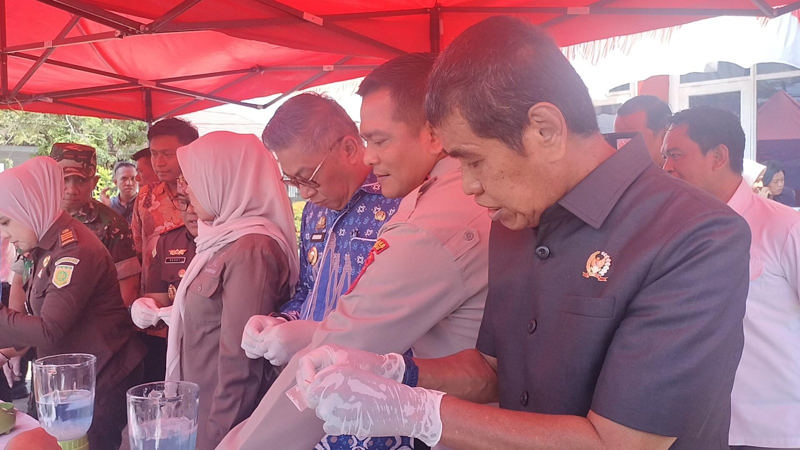 Syamsuddin Muhiddin, Hadiri Pemusnahan barang Bukti Narkotika di Kejari Barru