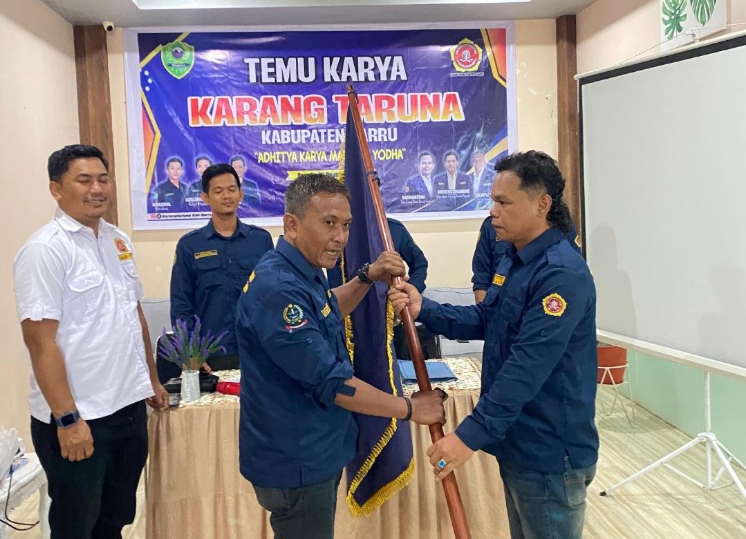 Sah, Kaharuddin Palemmai Terpilih Jadi Ketua Karang Taruna Barru 2025-2030