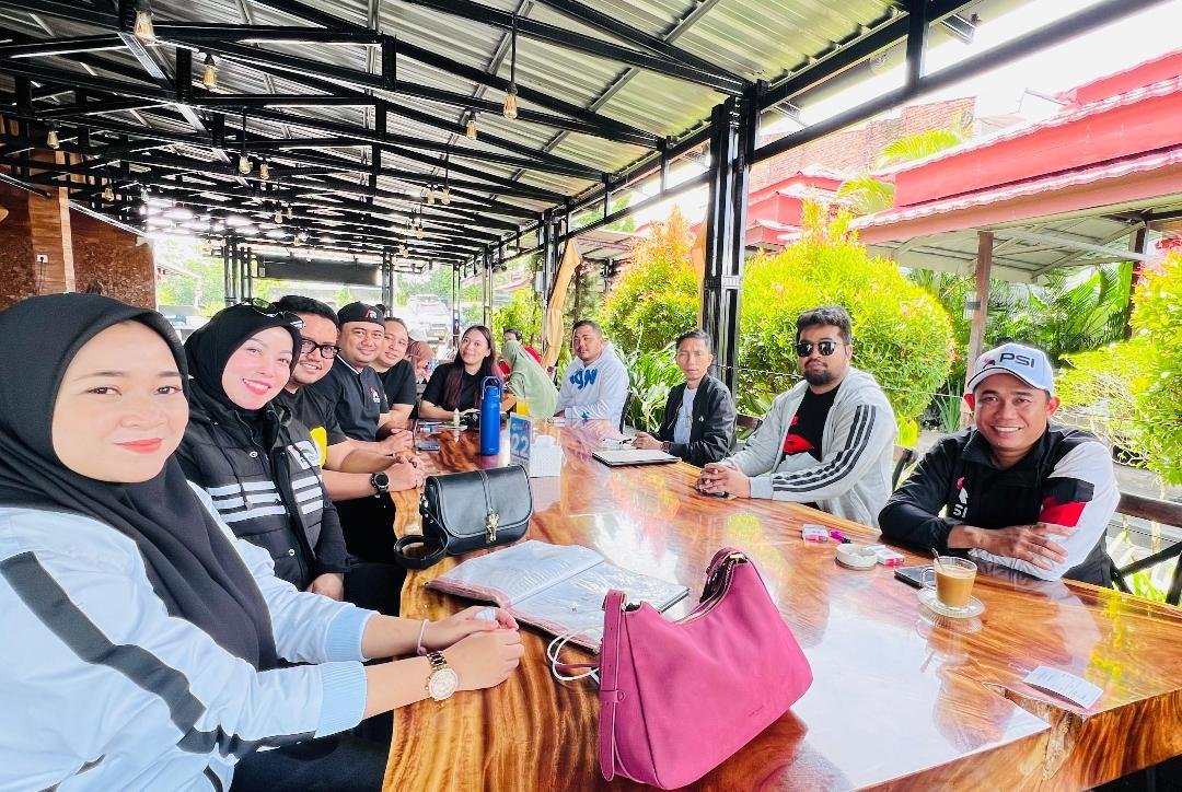Kompak, Ketua DPD PSI Makassar Berserta Rombongan Hadiri Rakorda di Pinrang