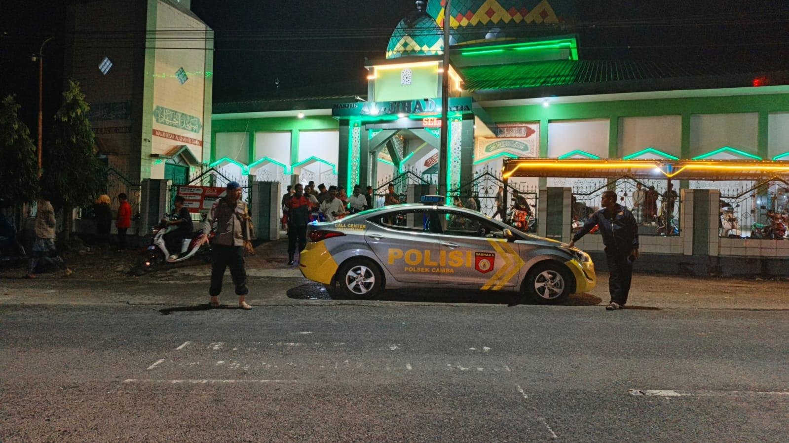 Polsek Camba Amankan Salat Isya dan Tarawih Malam Ketiga Ramadhan 1447 H