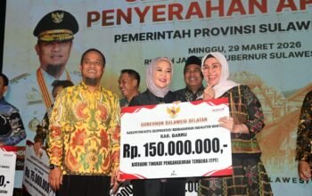 Bupati Andi Ina: Penghargaan TPT Bukti Kerja Bersama Pemkab Barru