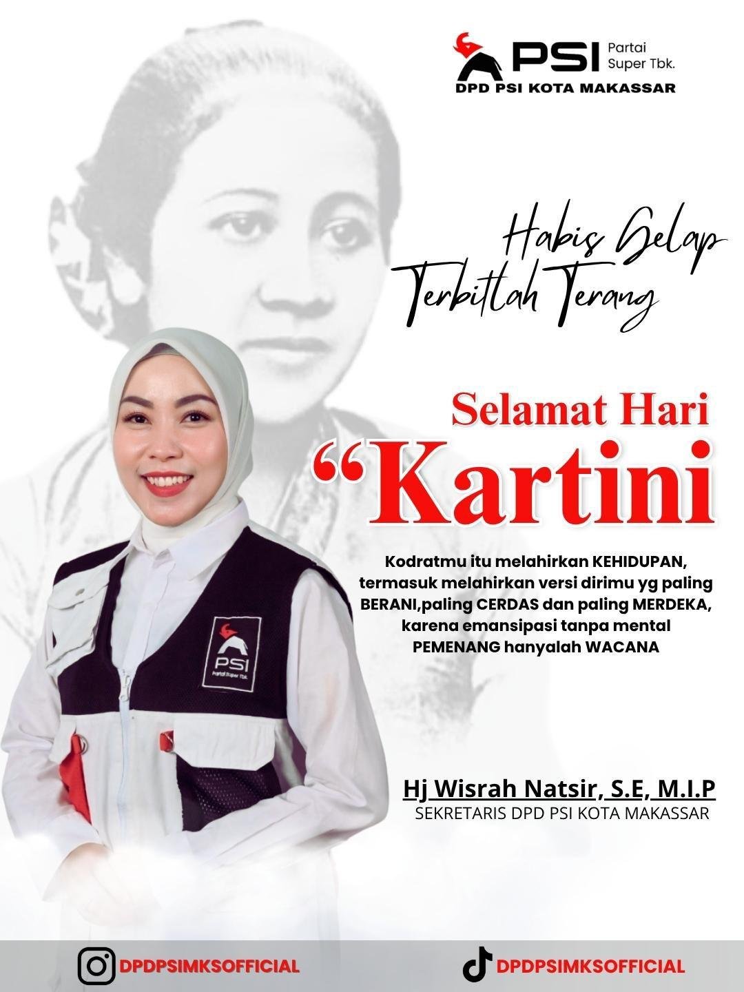 Sekretaris PSI Ucap Selamat Hari Kartini 2026