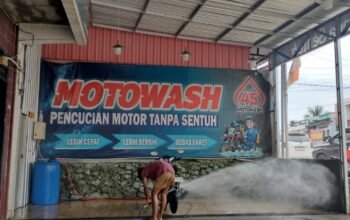 Cuci Motor Tanpa Sentuh Hadir di Barru, Tawarkan Kebersihan Maksimal Tanpa Risiko Gores