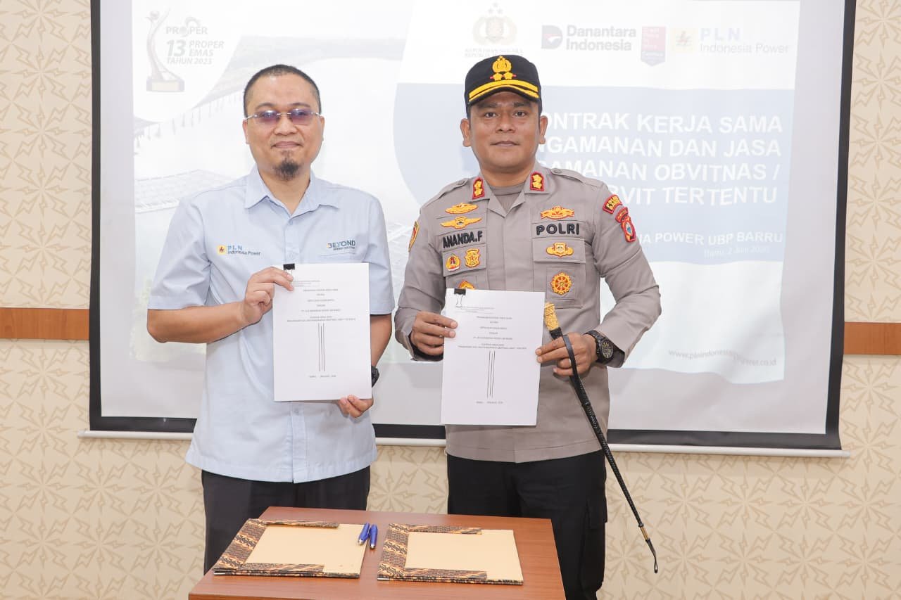 Polres Barru dan PLTU Barru Teken MoU Pengamanan Objek Vital Nasional