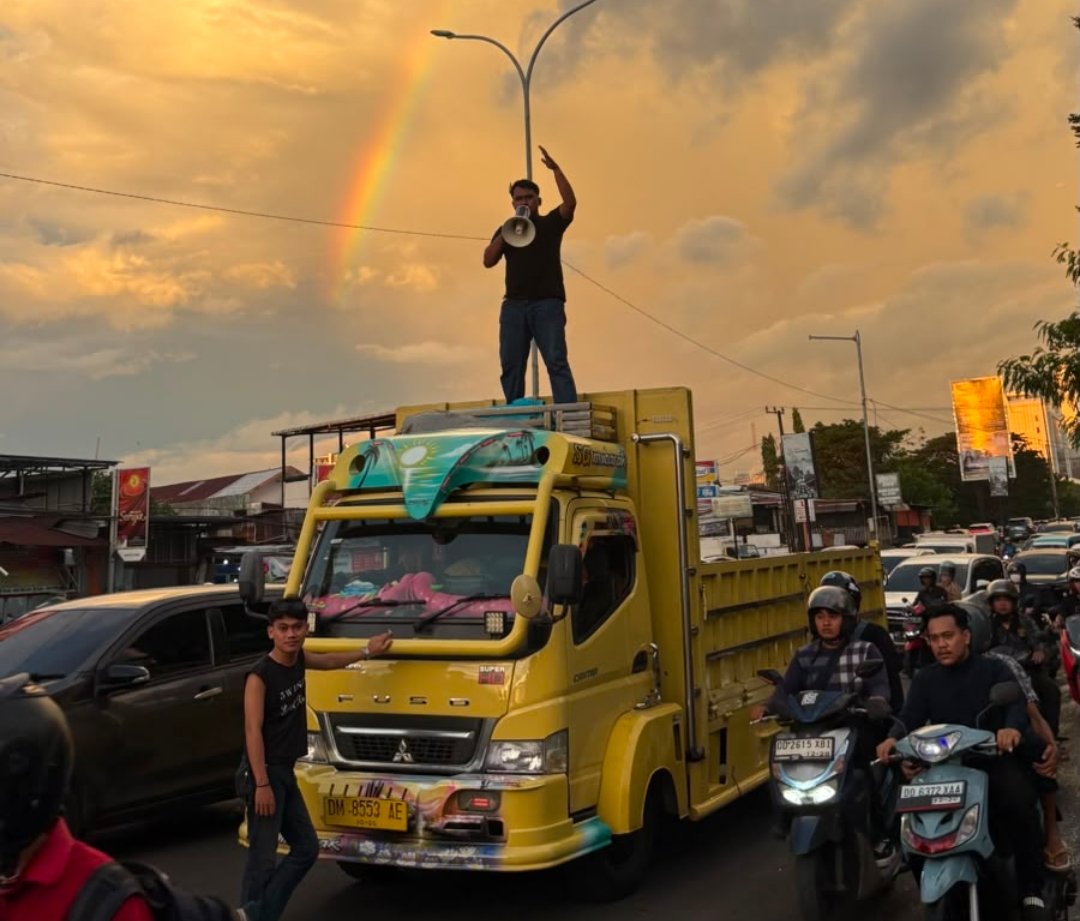 Aliansi Pemuda dan Mahasiswa Indonesia Demo di Mapolda Sulsel, Desak Pengusutan Tuntas Dugaan Korupsi Alsintan Soppeng