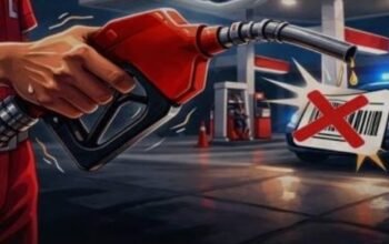 Foto Ilustrasi Petugas Tegur pihak SPBU