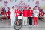 Semarak HUT RI ke-81, Bupati Barru Ikuti Senam Massal Gelora Merah Putih