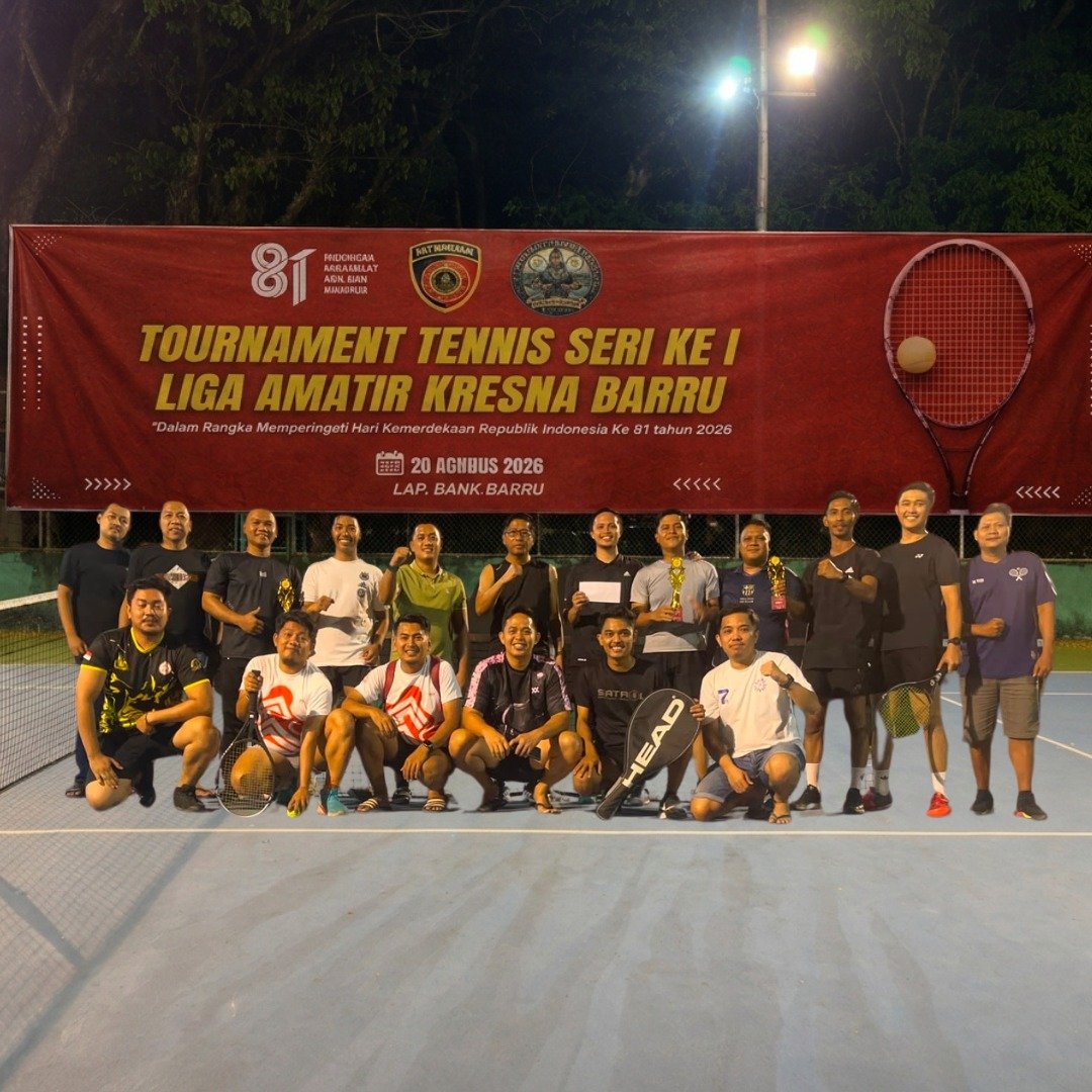 Komunitas 3T Sukses Gelar Kresna Cup I, Adam Dorong Tenis Jadi Gaya Hidup Sehat