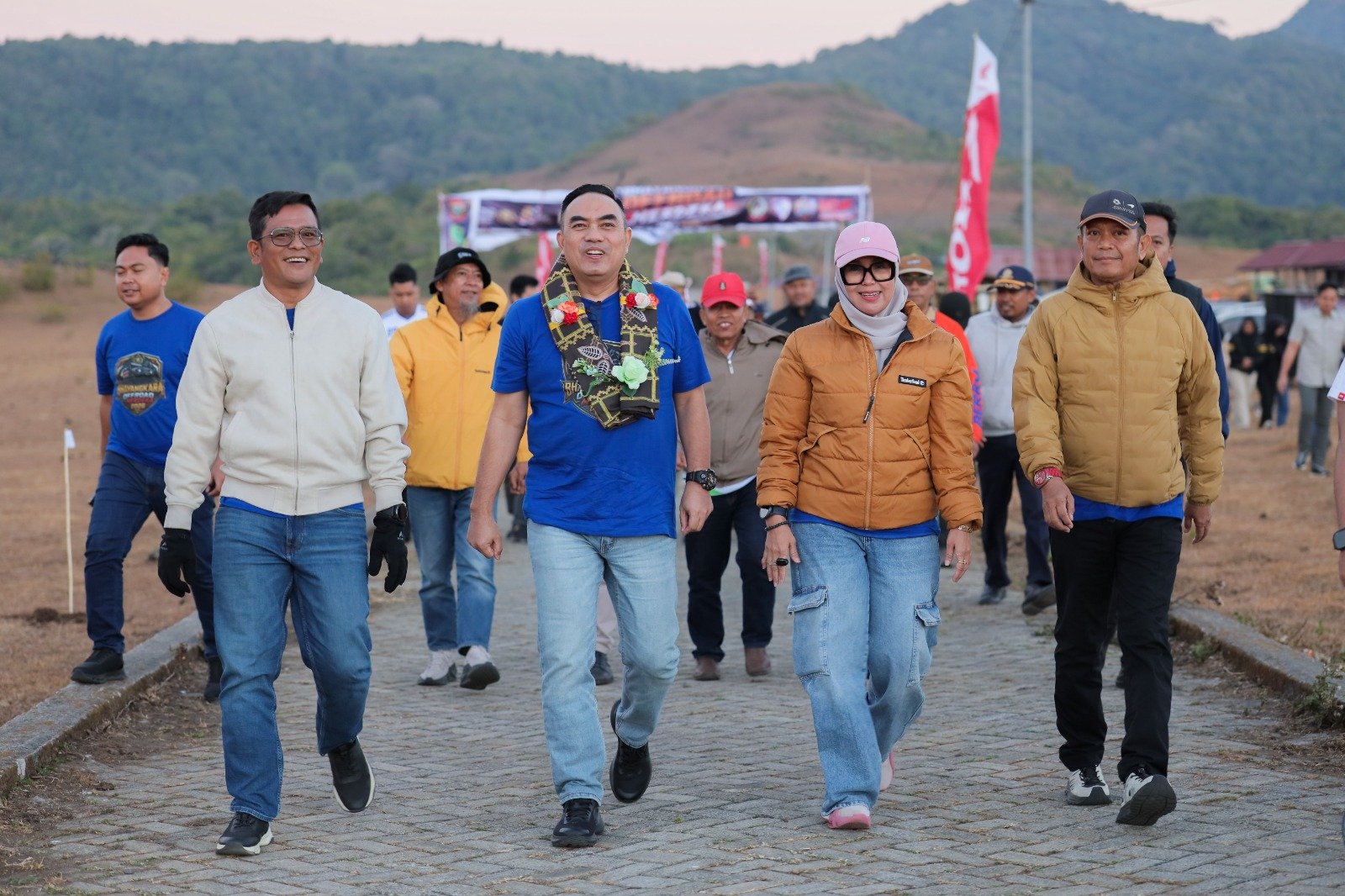 Bupati Barru Sambut Rombongan Bhayangkara Off Road Seri V di Lappa Laona