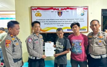 Bukti Damai Antara Supir Mobil pick up dan Beberapa Petugas Lantas Polres Pangkep (dok red)
