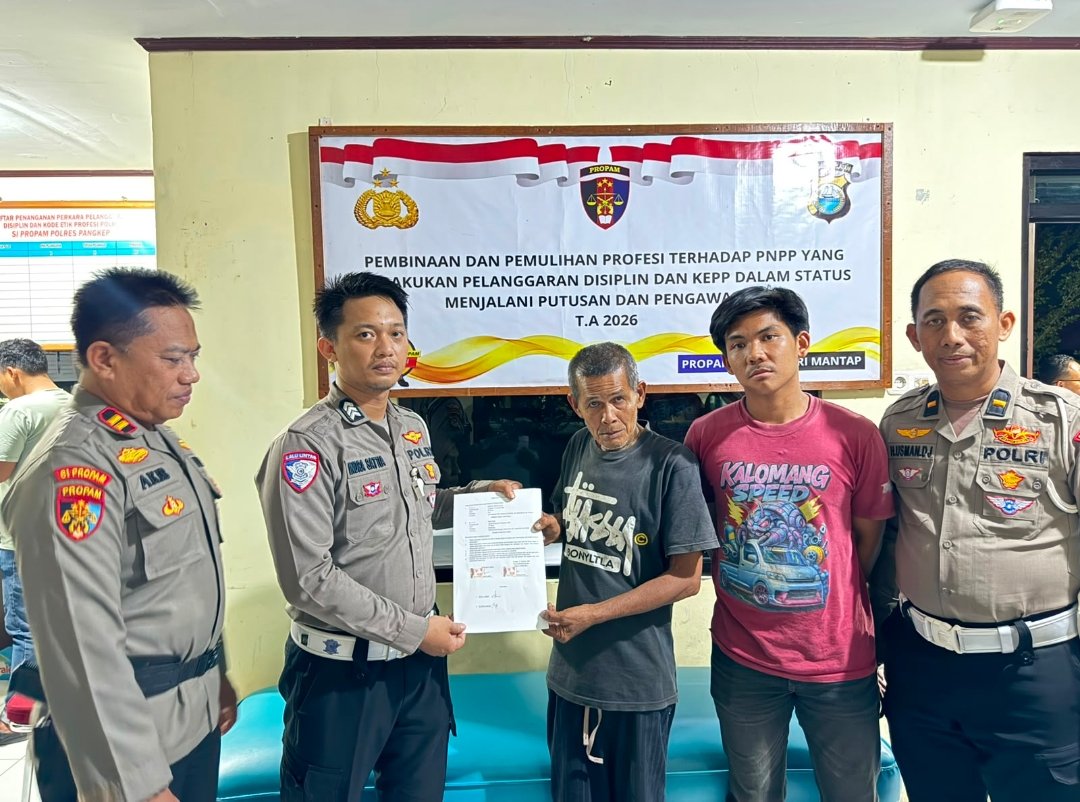Bukti Damai Antara Supir Mobil pick up dan Beberapa Petugas Lantas Polres Pangkep (dok red)