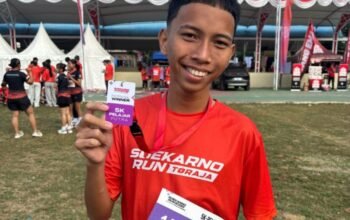 Arya Saputra Juara 1 Pelari Putra 5K di Soekarno Run Toraja 2026, Siswa SMAN 11 Bajubodoa Bikin Bangga