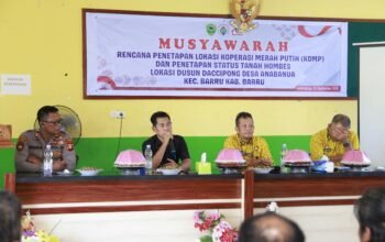 Sekda Barru Dorong Kepastian Lahan untuk Pembangunan Koperasi Desa Merah Putih Anabanua
