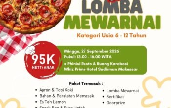 Pizza Hut Berkolaborasi Bersama Whiz Prime Hotel Sudirman Menggelar Lomba Mewarnai