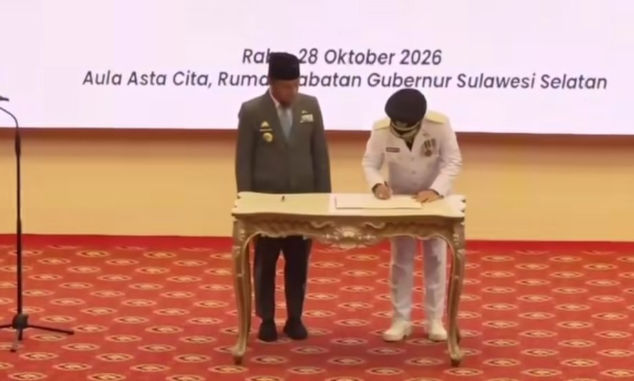 Darmawangsyah resmi dilantik oleh Gubernur Sulsel pada Jumat, (28/10/2026) (dok ist)